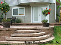 Curved Steps to Paver Patio